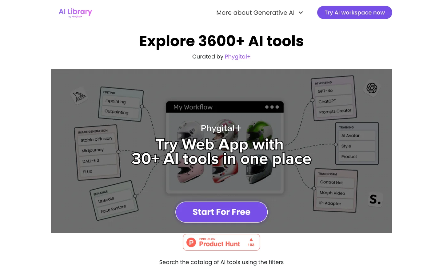 AI Library hero image