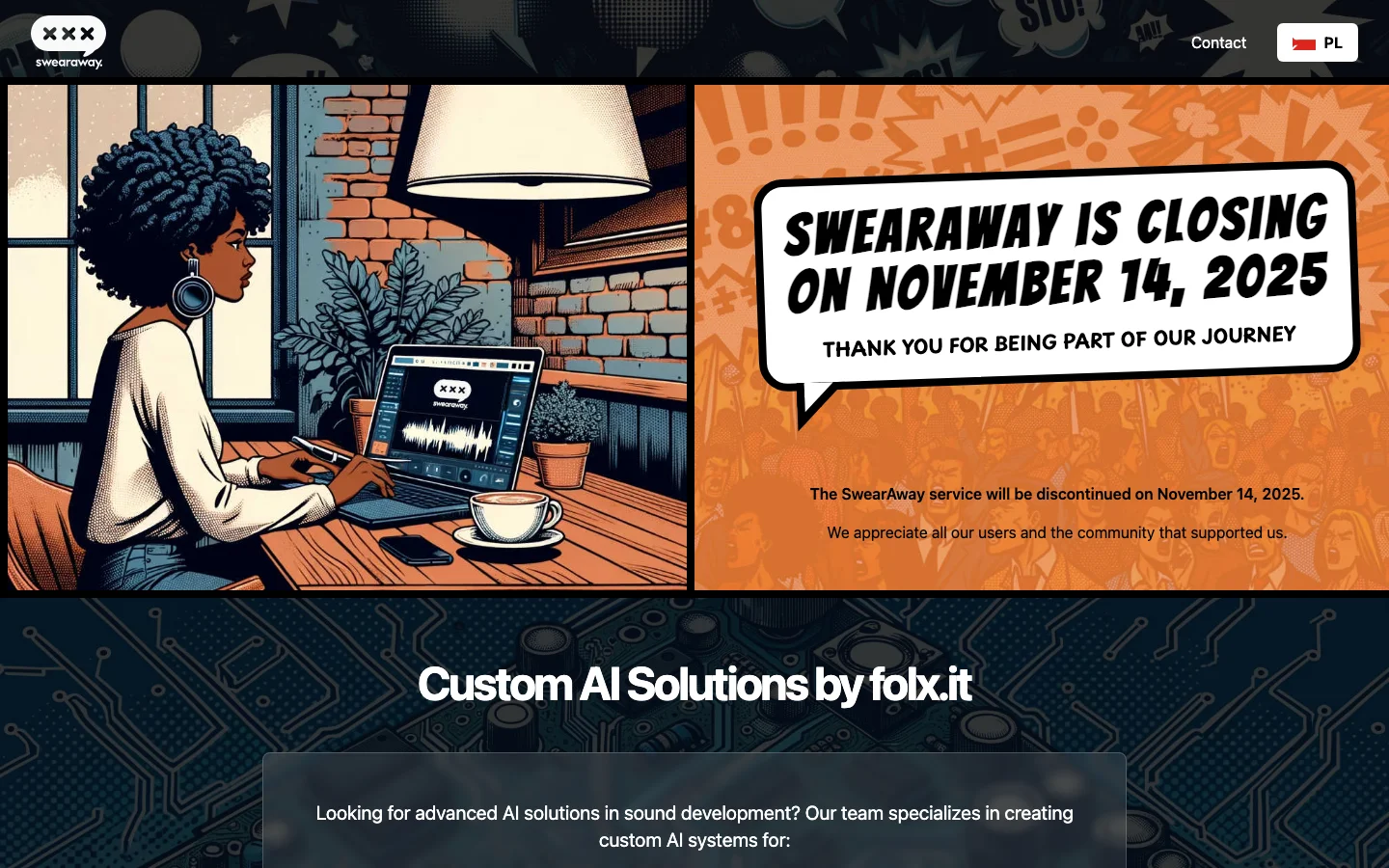 SwearAway hero image