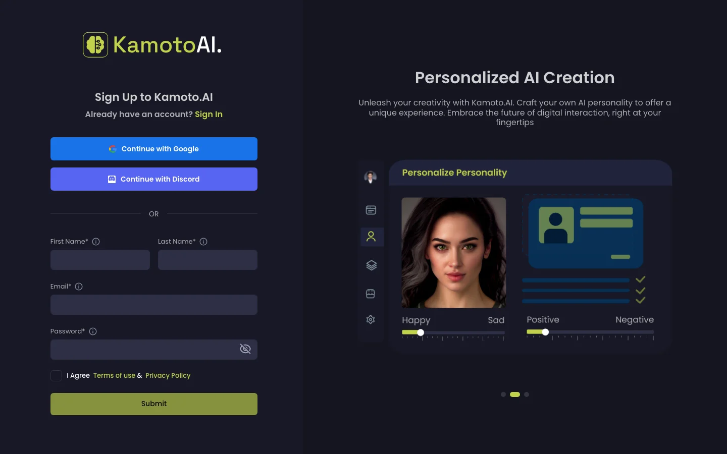 Kamoto.AI hero image