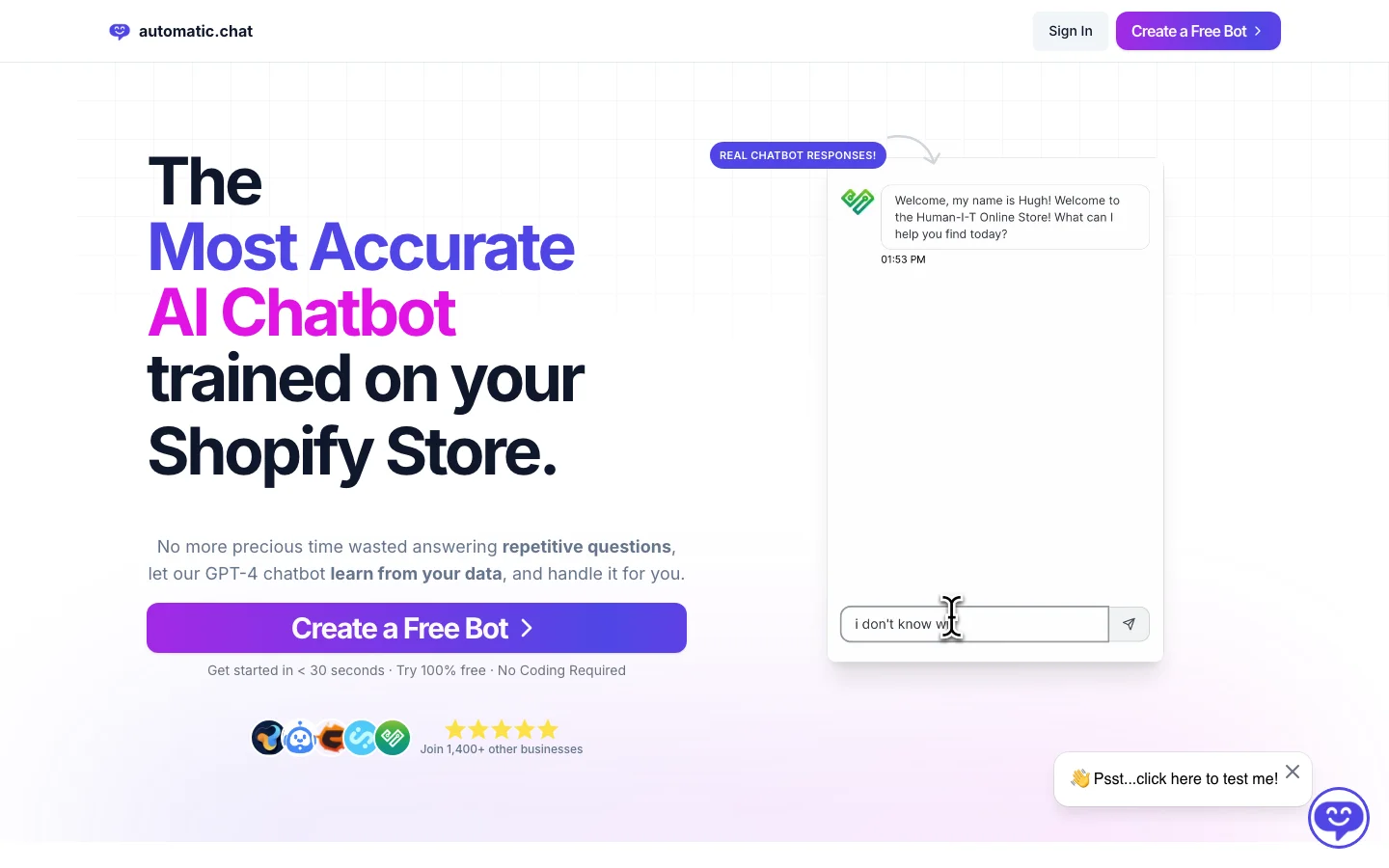 Automatic Chat hero image