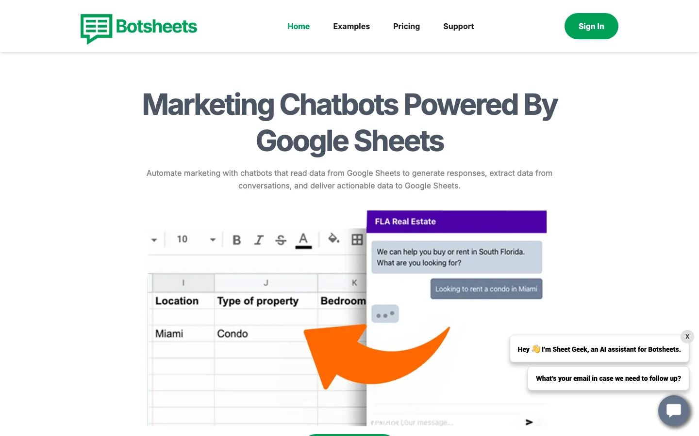 Botsheets hero image
