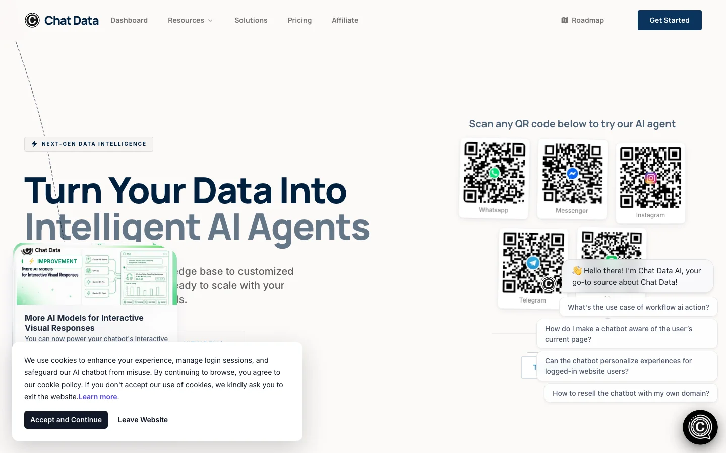 Chat Data hero image