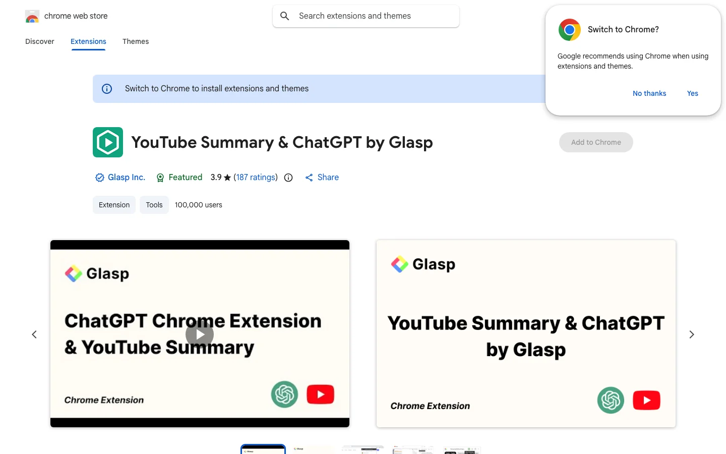 ChatGPT for Chrome hero image