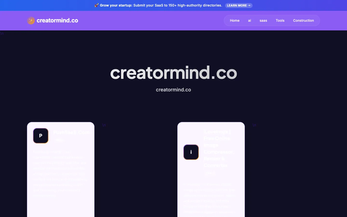 CreatorMind hero image