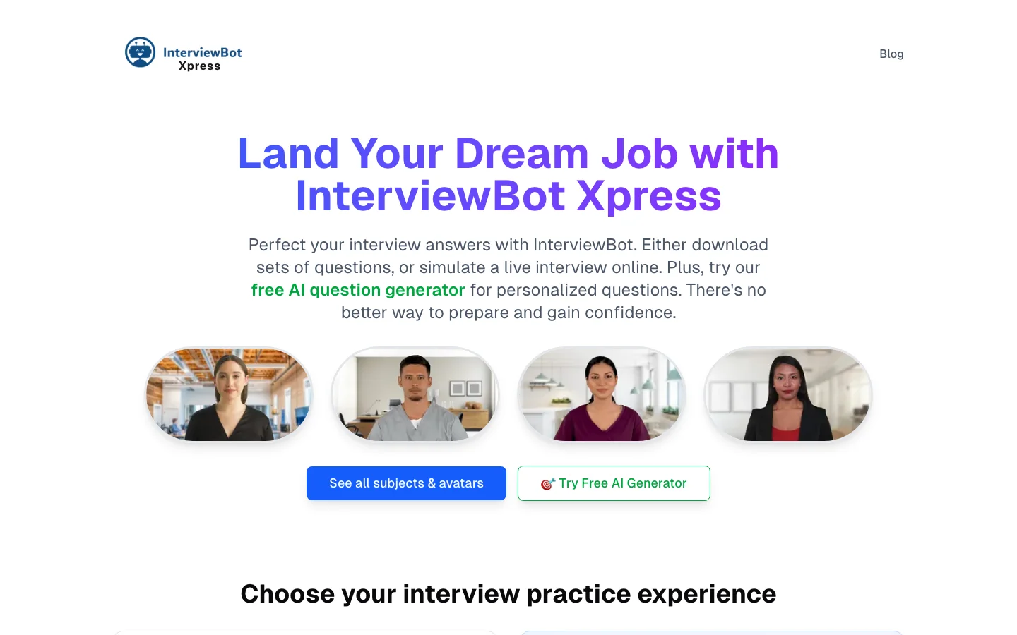 InterviewBot hero image