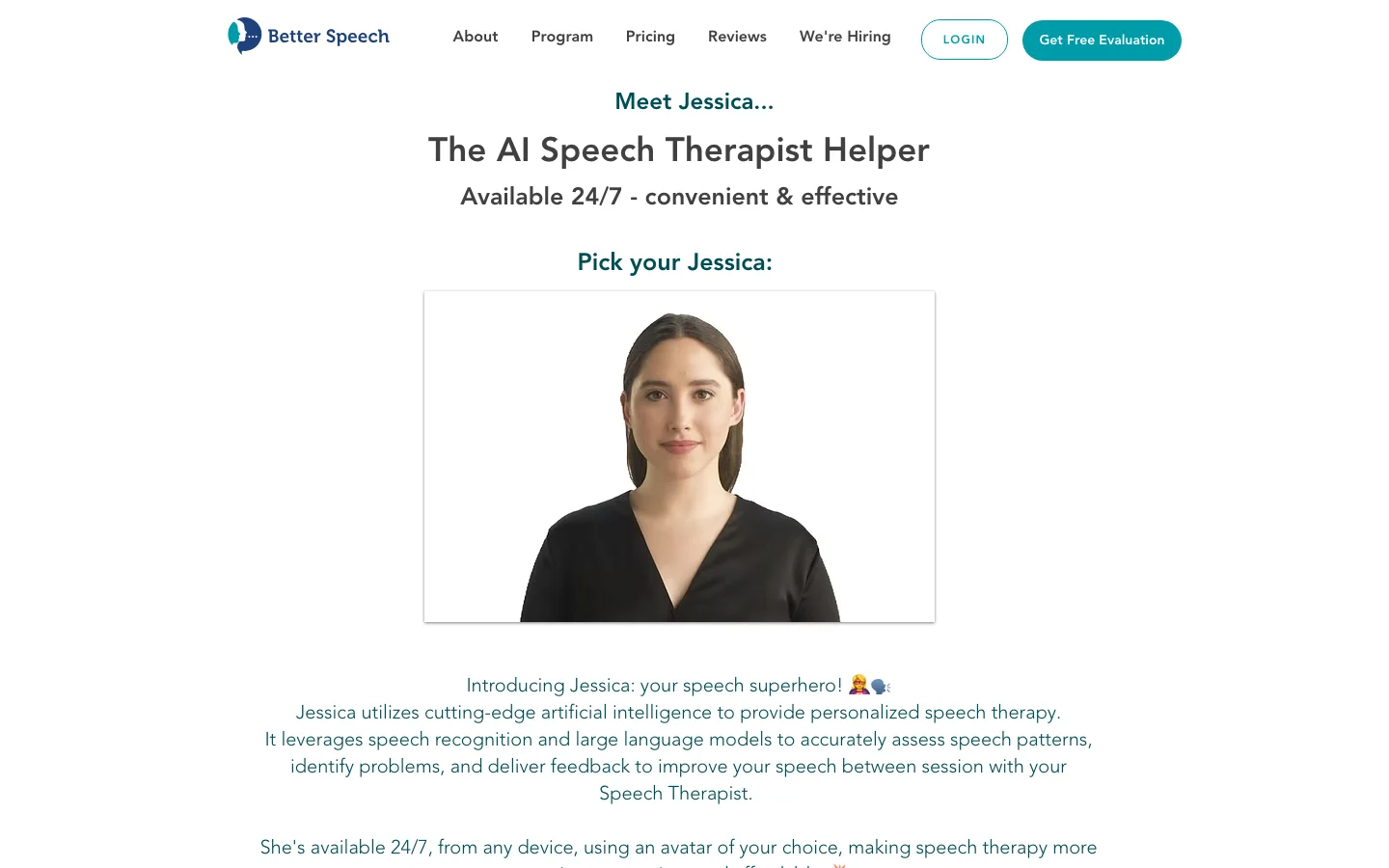 Jessica - Better Speech hero image