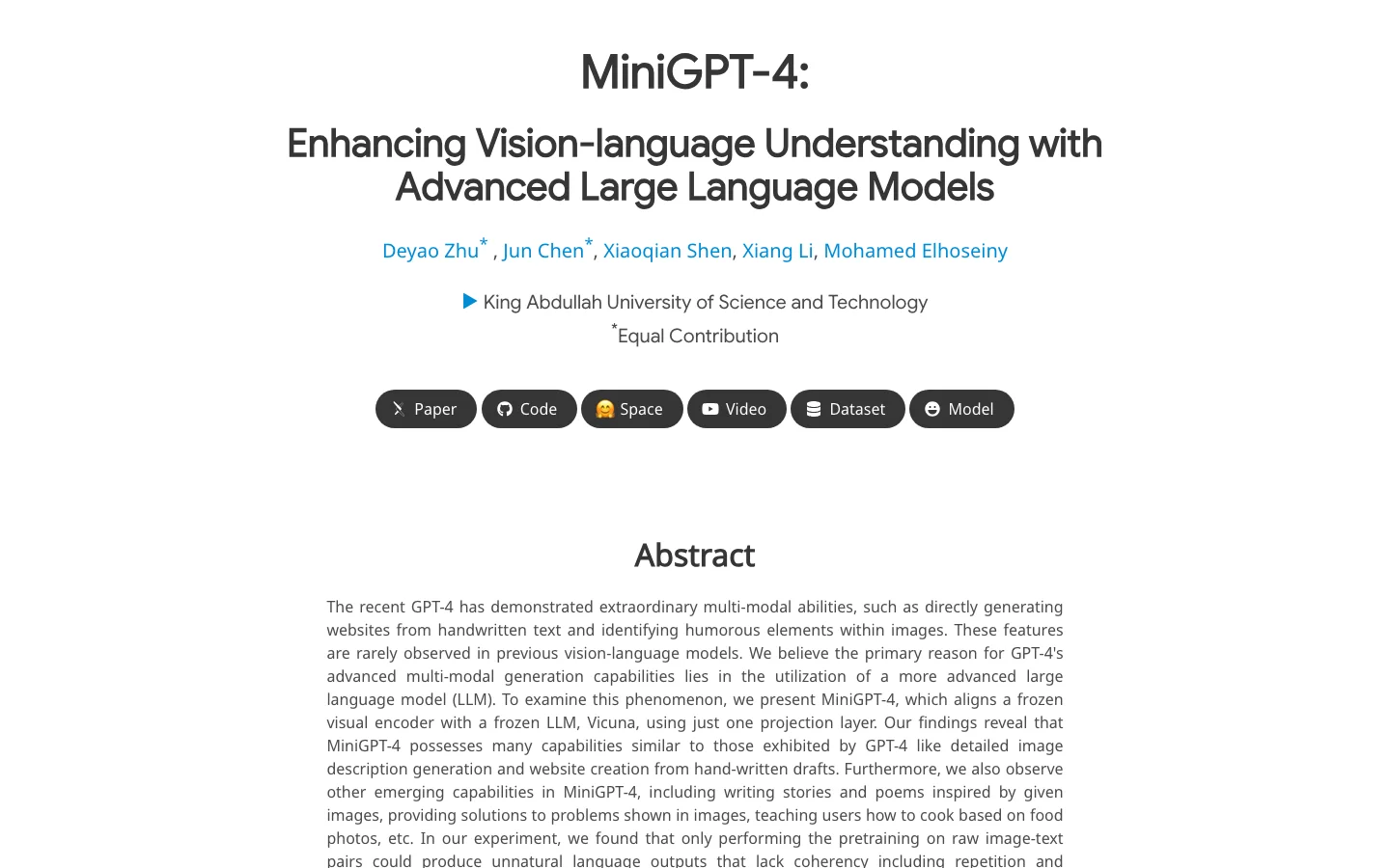 Minigpt-4 hero image
