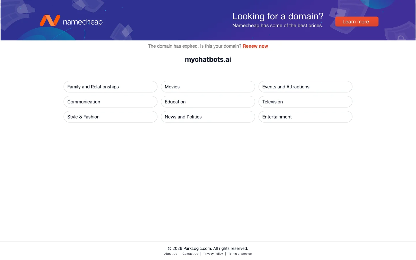 MyChatbots.AI hero image