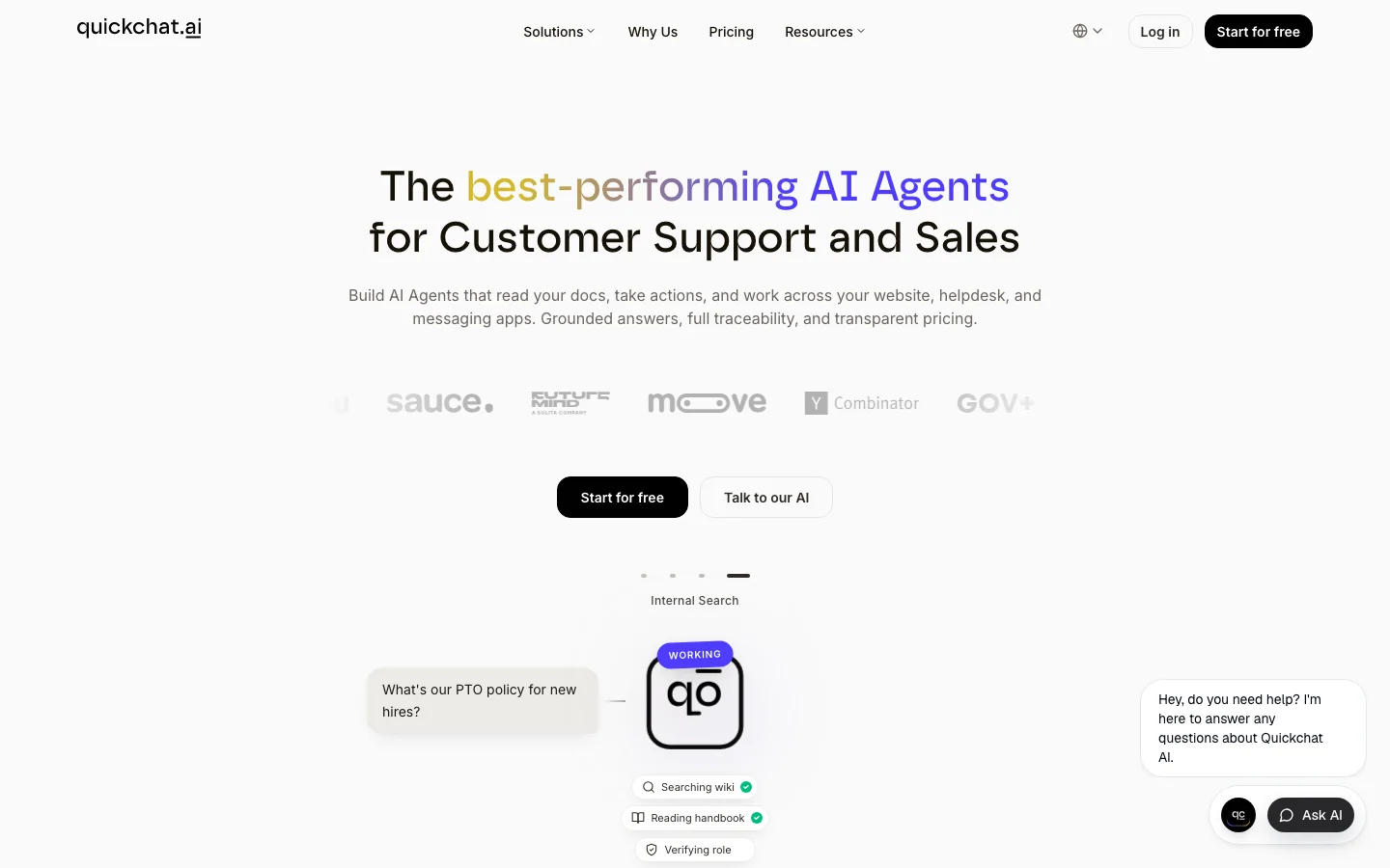 Quickchat AI hero image