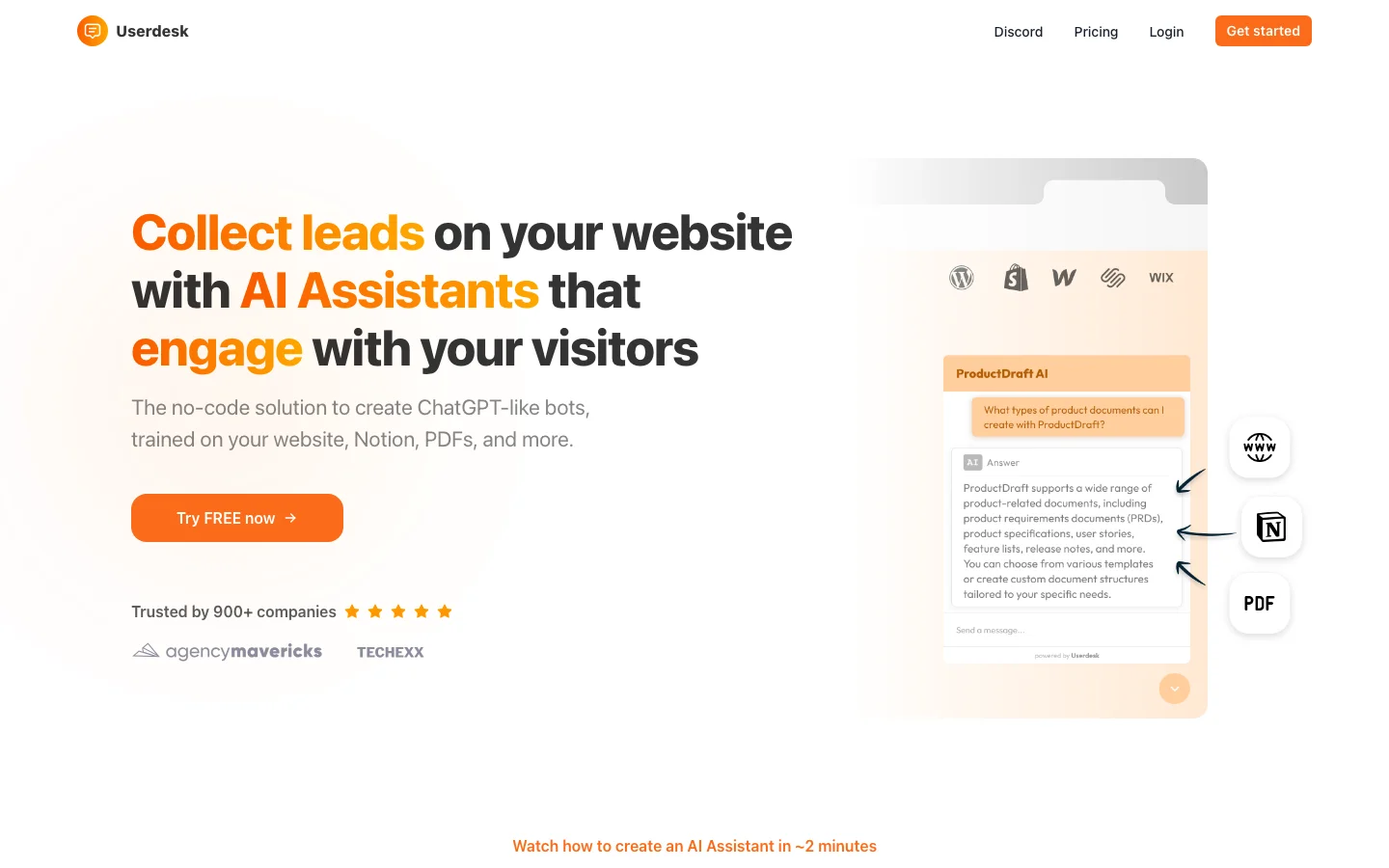 Userdesk hero image