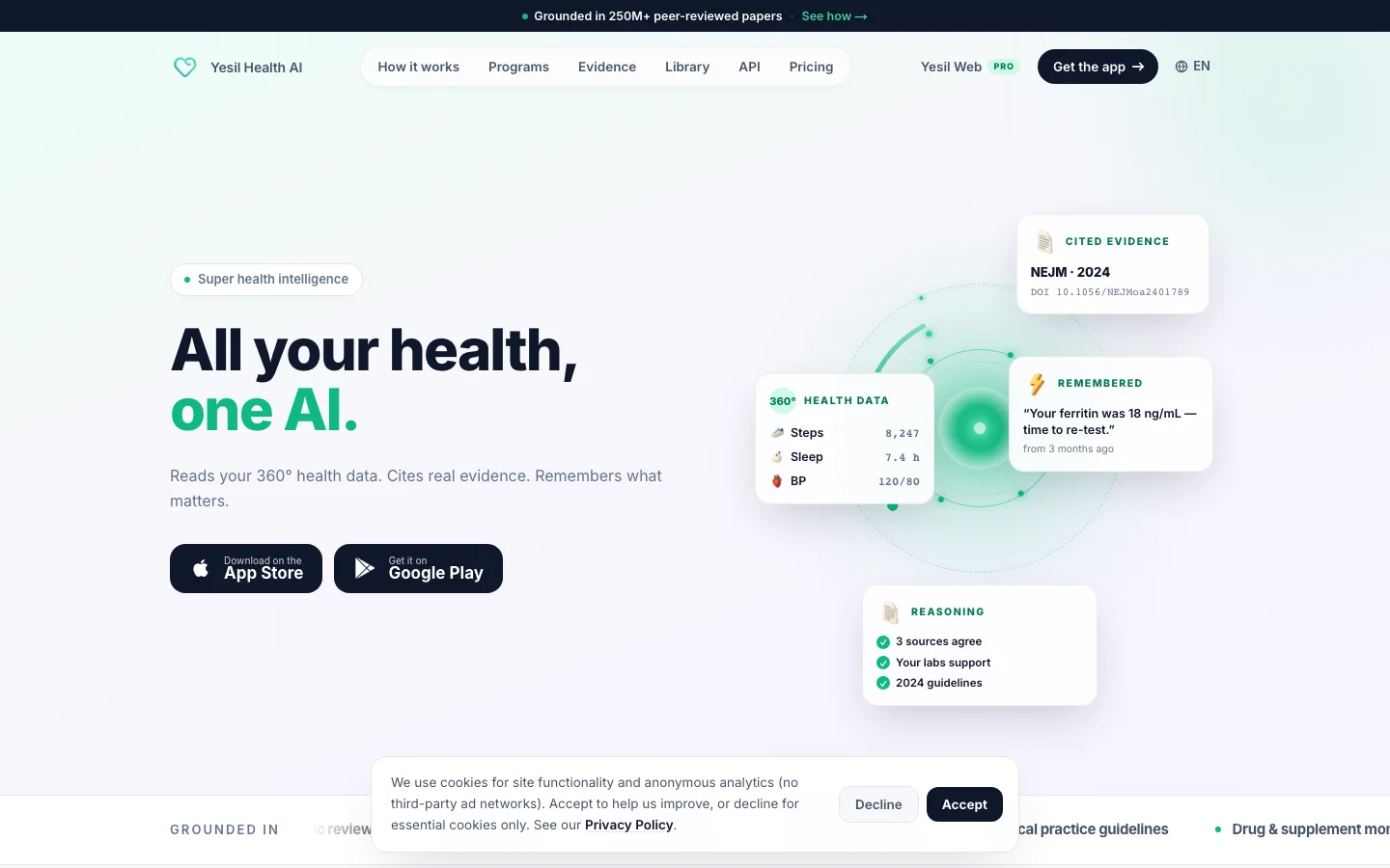 Yesil Health hero image