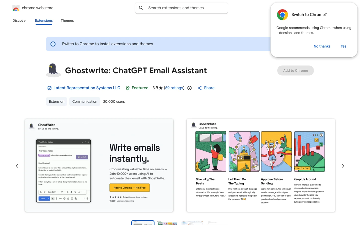 Ghostwrite hero image