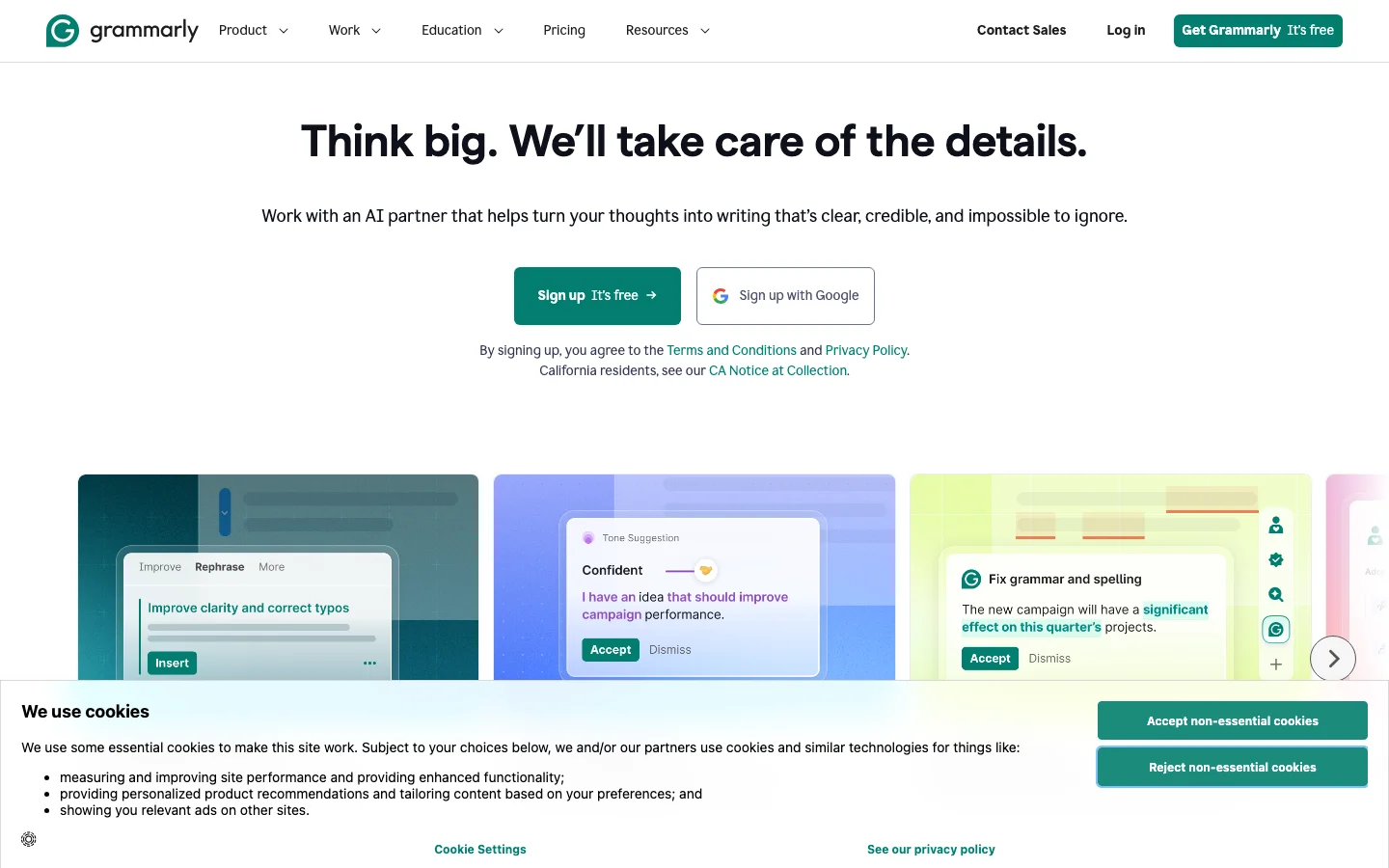 Grammarly hero image