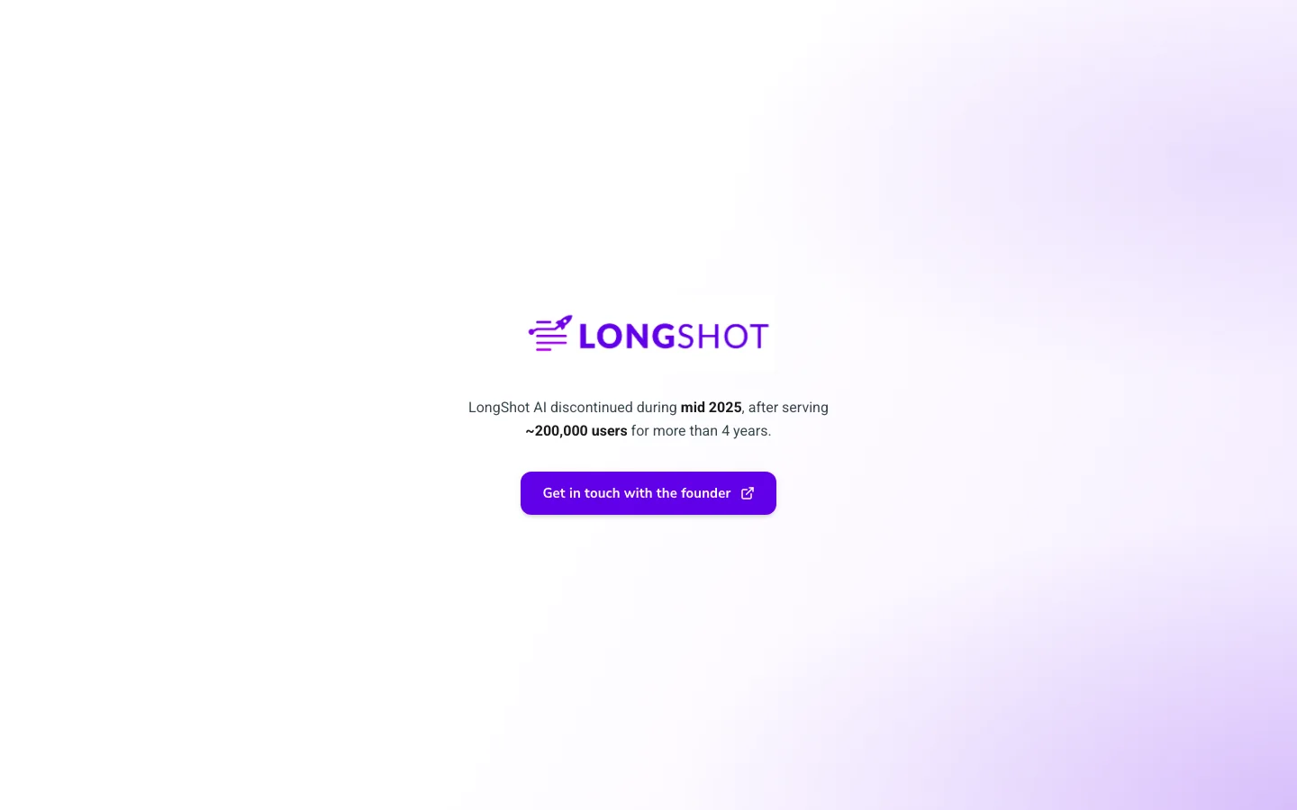 LongShot AI hero image