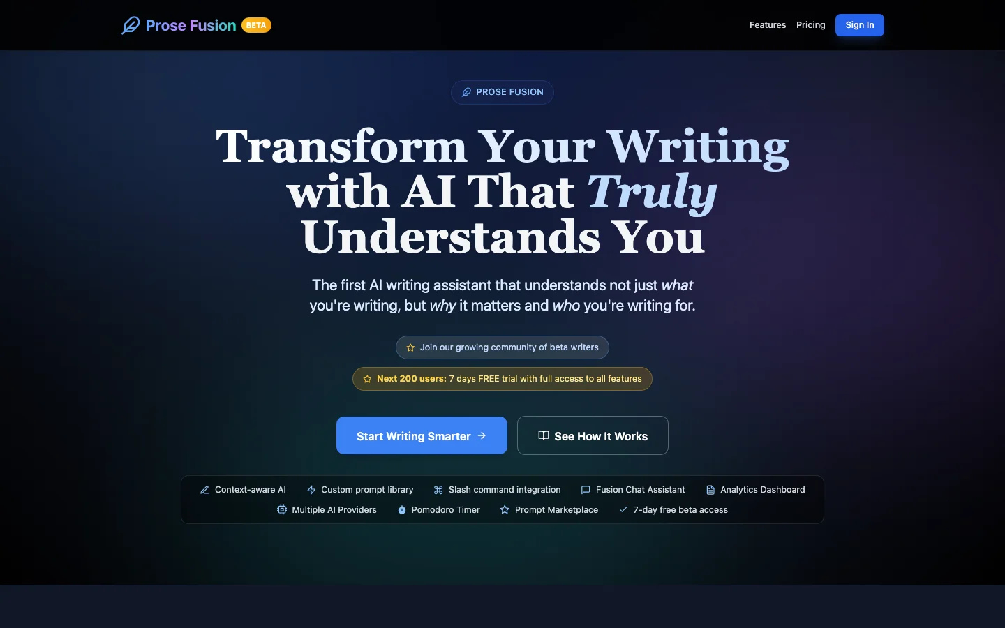 Prose Fusion hero image