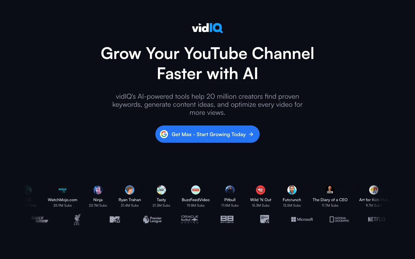 vidIQ hero image