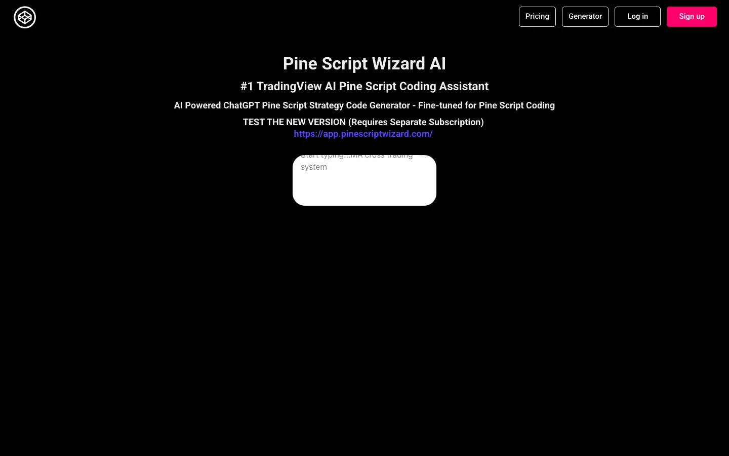Pine Script Wizard hero image
