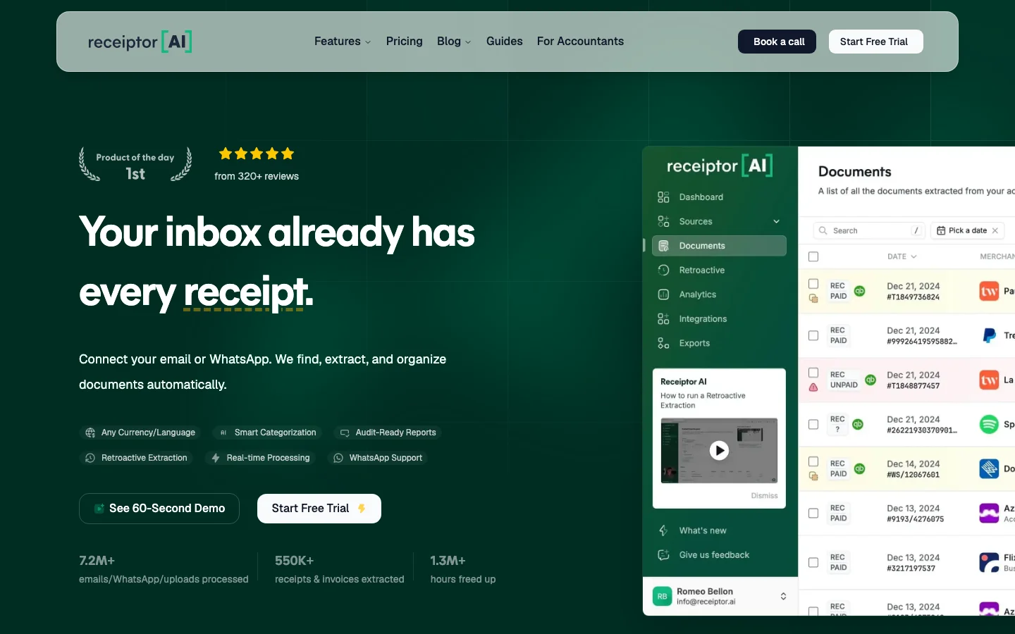 Receiptor AI hero image