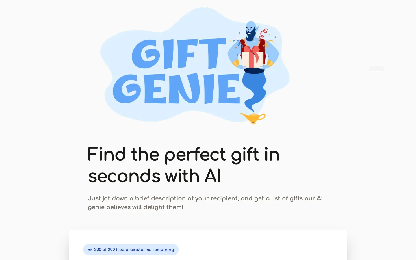 Gift Genie AI hero image