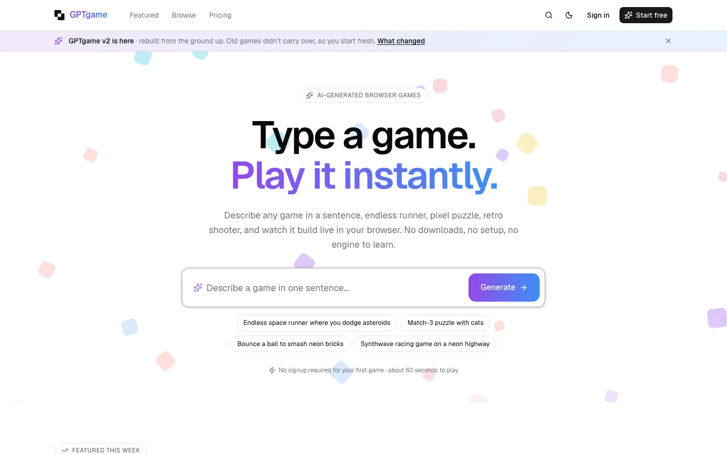 GPTGame hero image