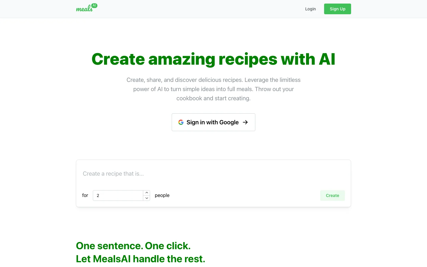 MealsAI hero image