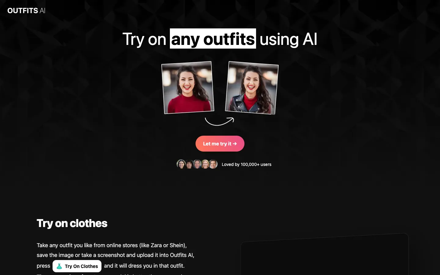 Outfits AI hero image