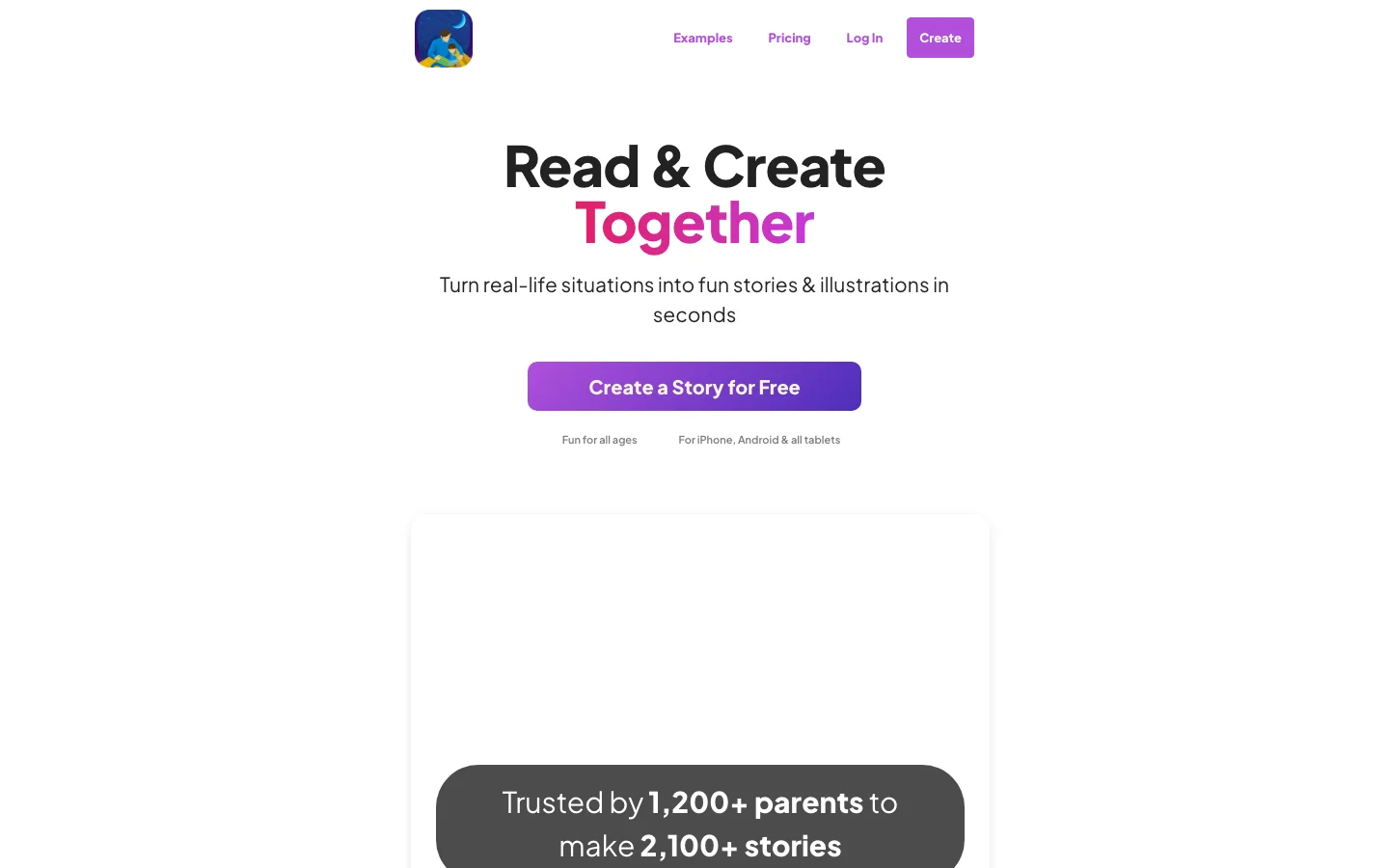 StoriesForKids.ai hero image
