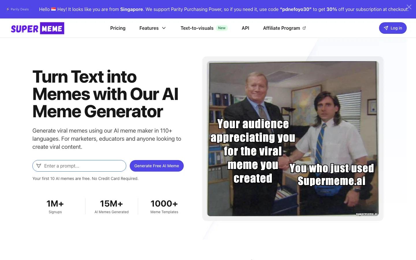 Supermeme.ai hero image