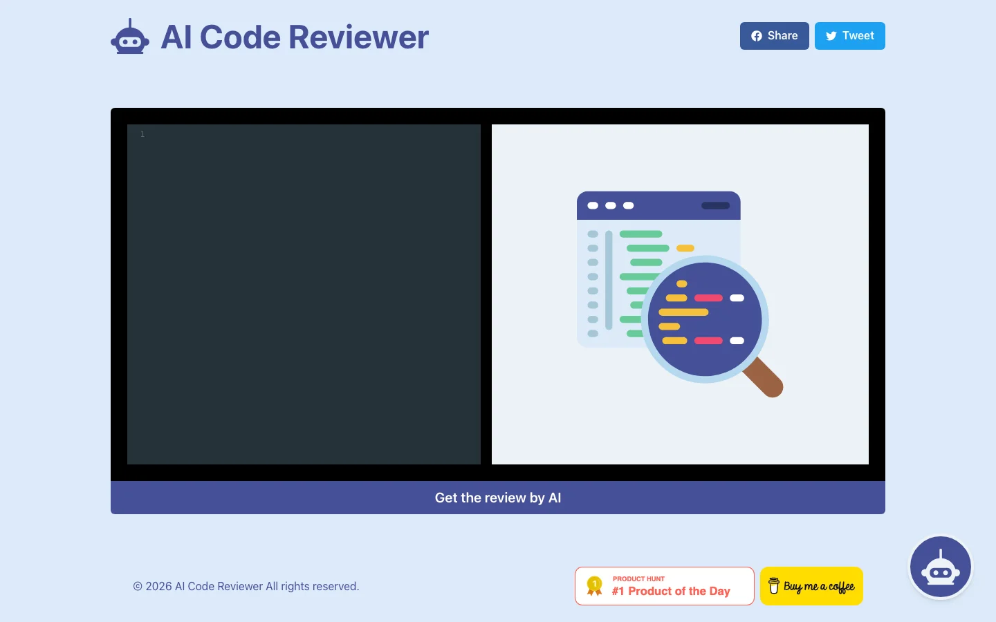AI Code Reviewer hero image