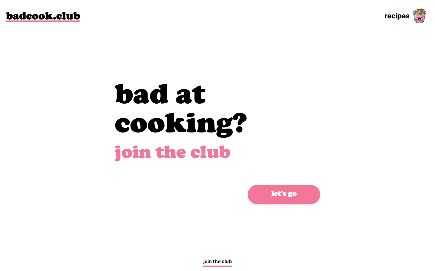 Bad Cook Club hero image