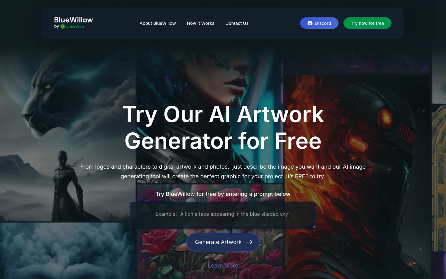 BlueWillow hero image