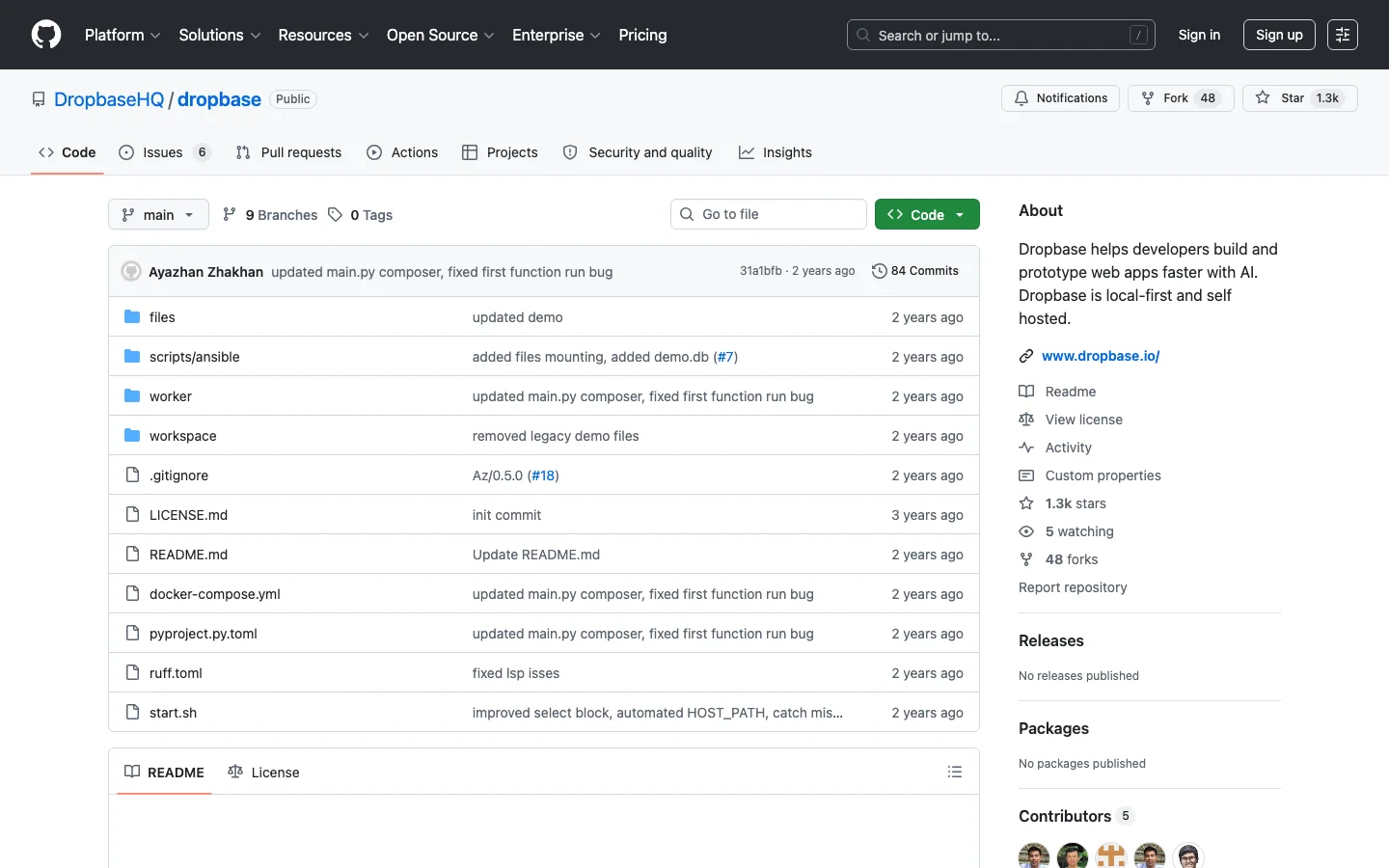 Dropbase hero image