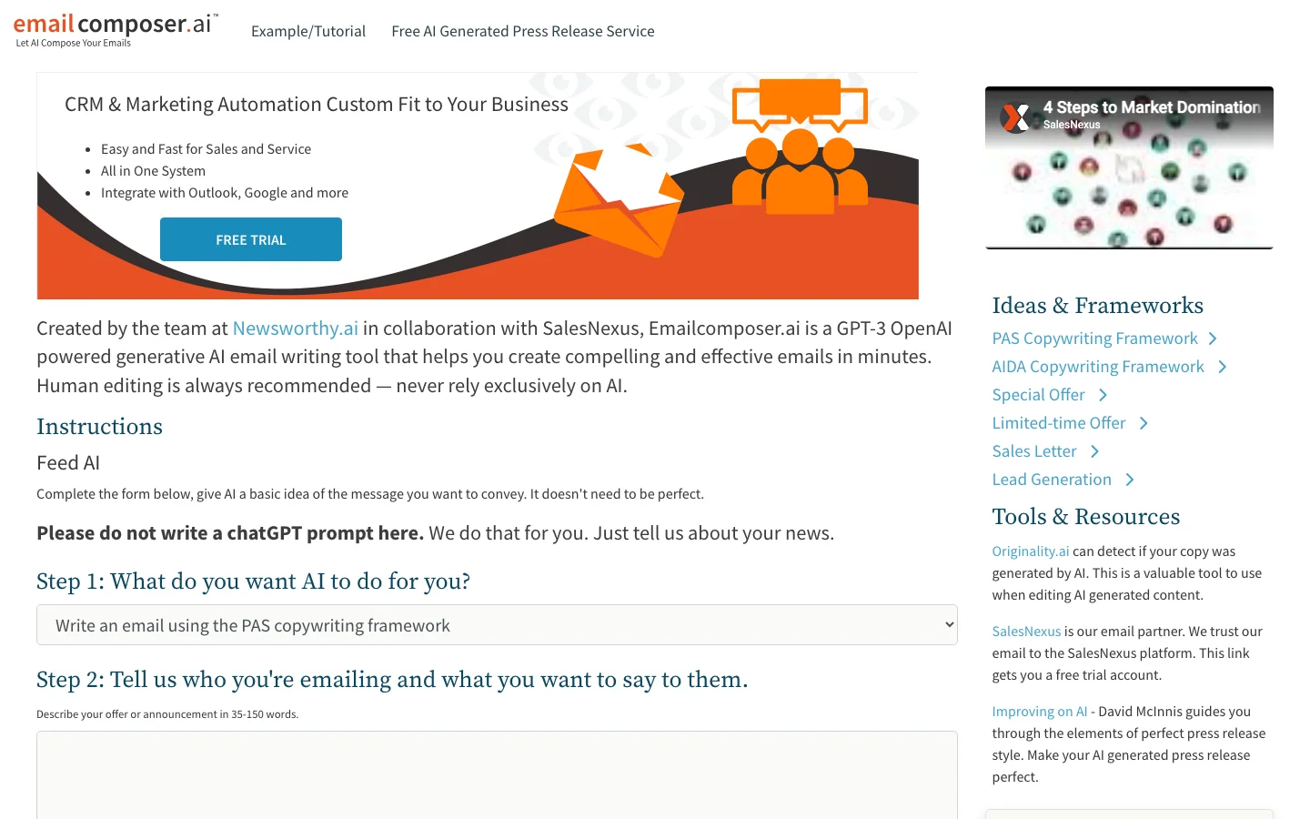 EmailComposer.ai hero image