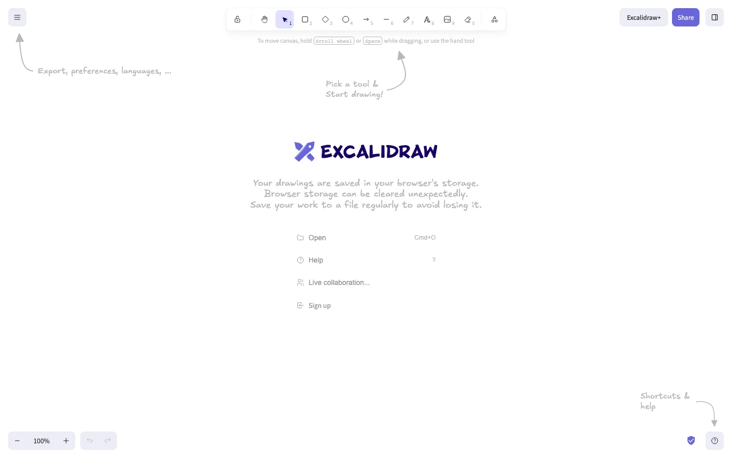Excalidraw hero image