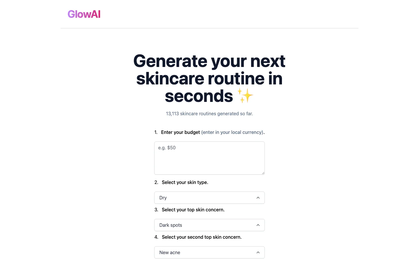 GlowAI hero image