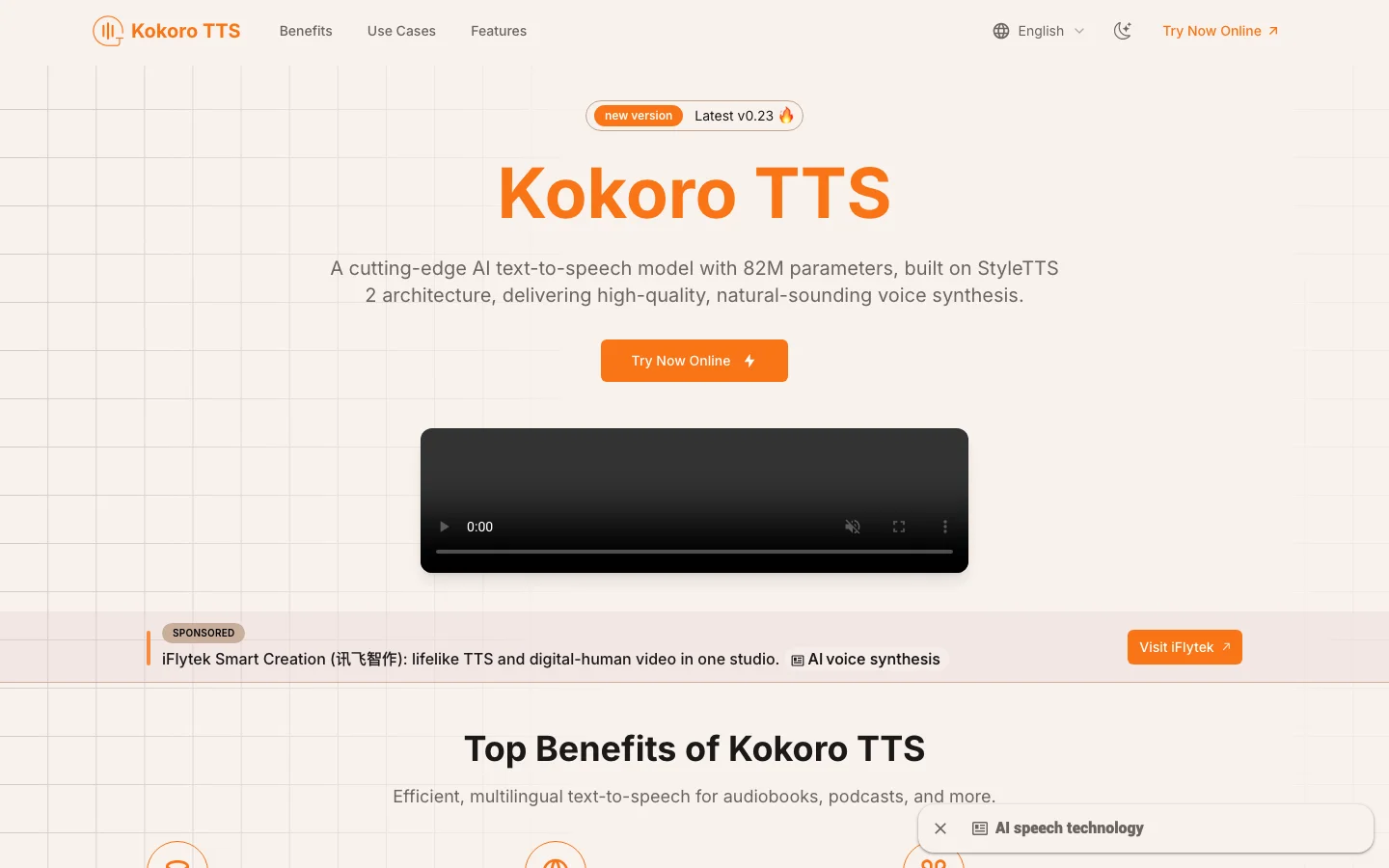 Kokoro TTS hero image
