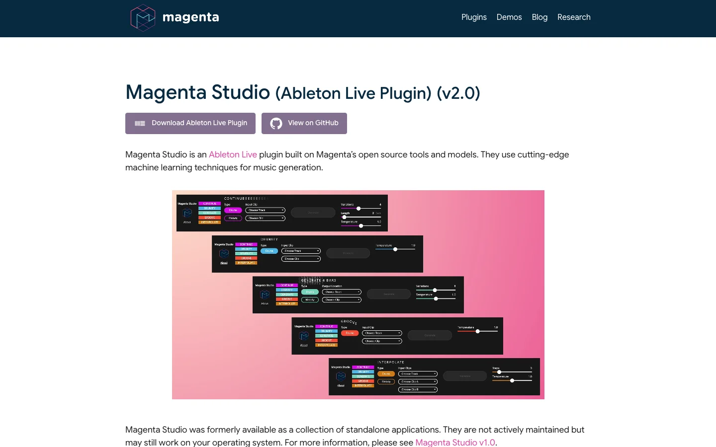 Magenta Studio hero image