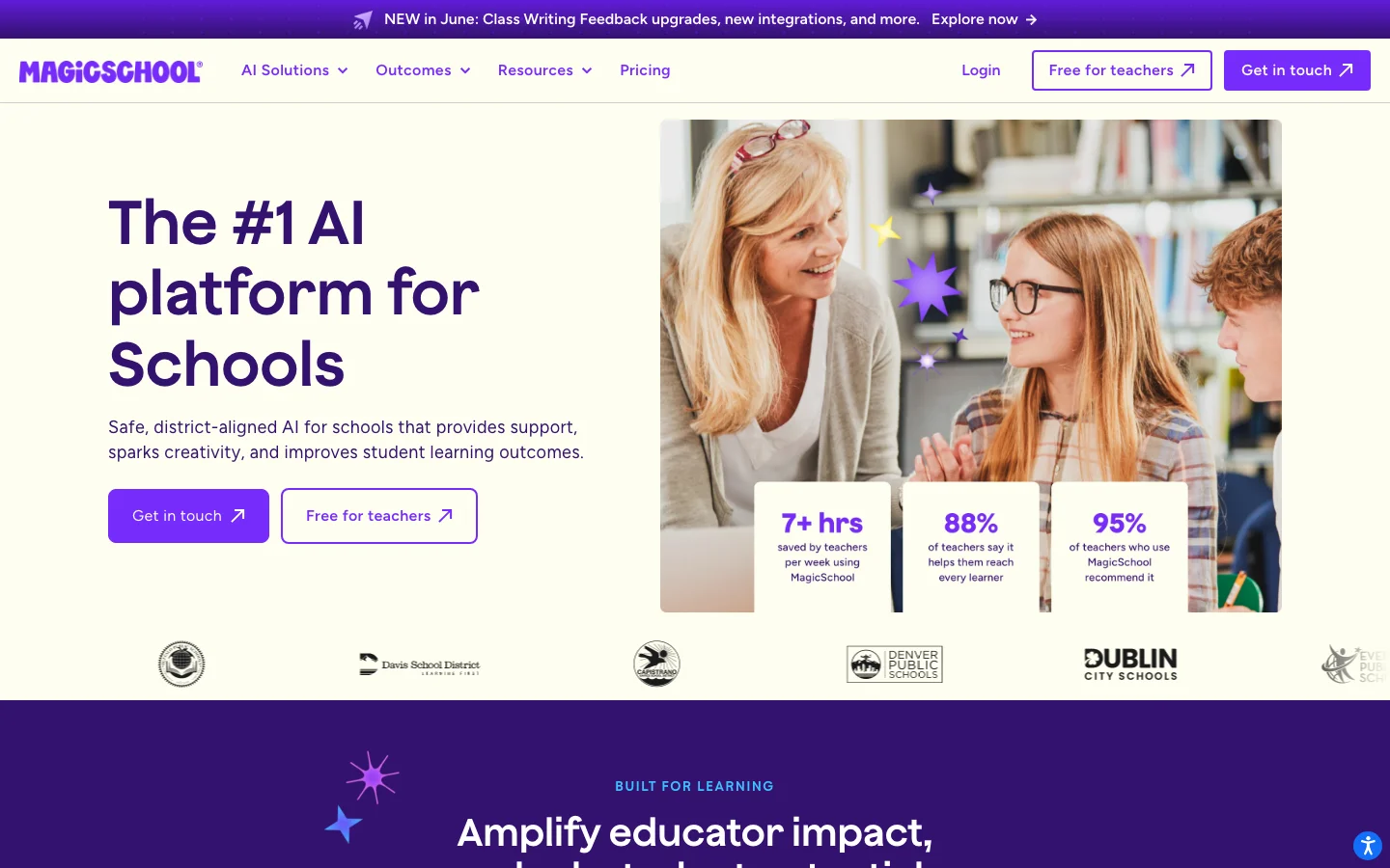 MagicSchool.ai hero image
