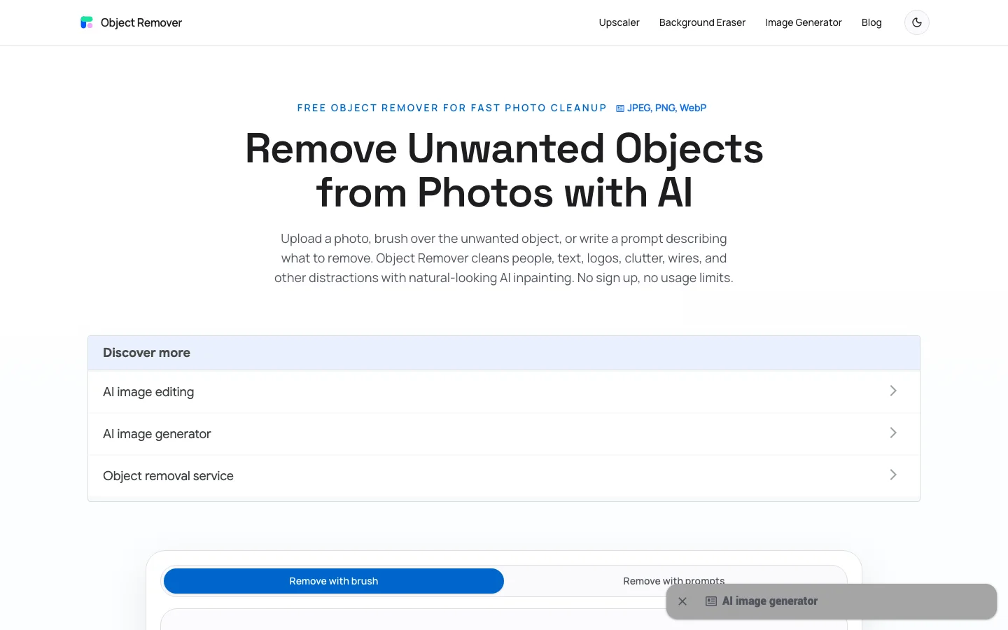Object Remover hero image