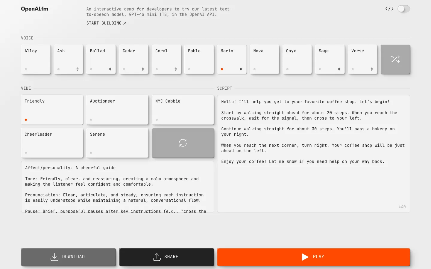 OpenAI.fm hero image