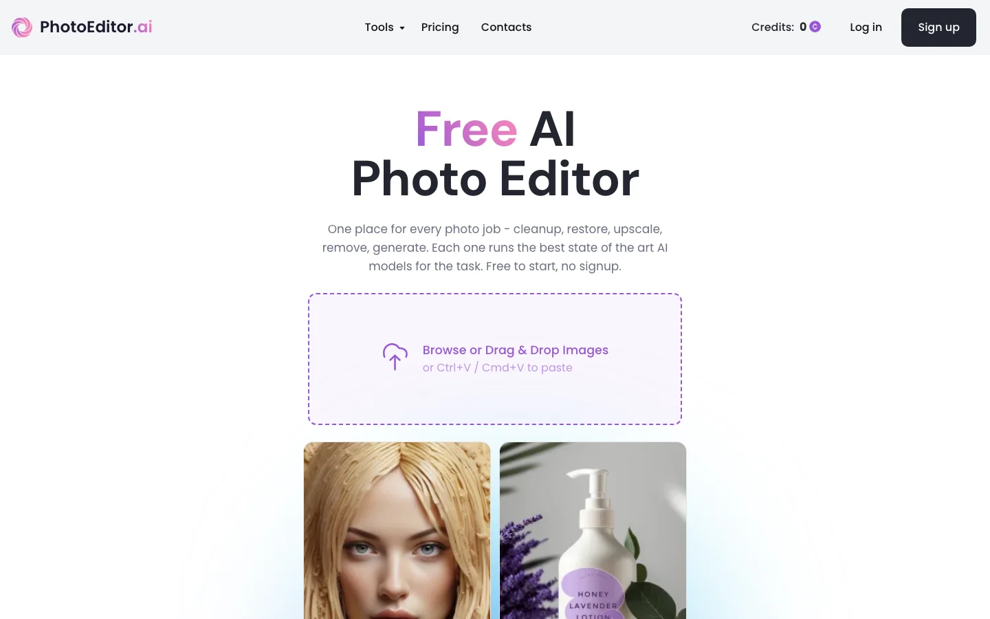 Photo Editor AI hero image
