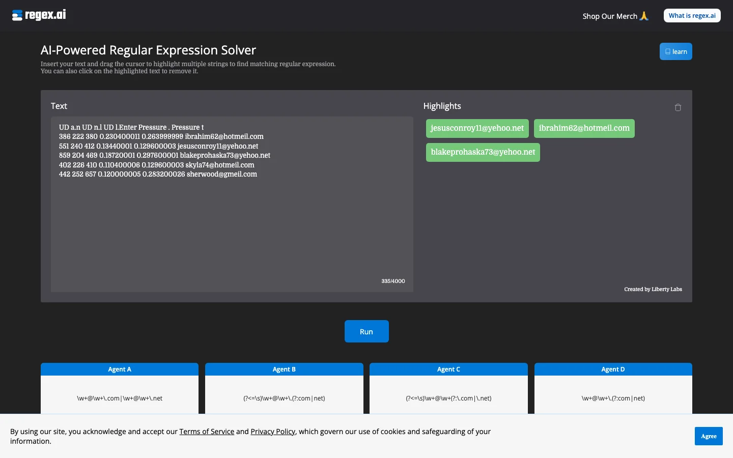 Regex.ai hero image