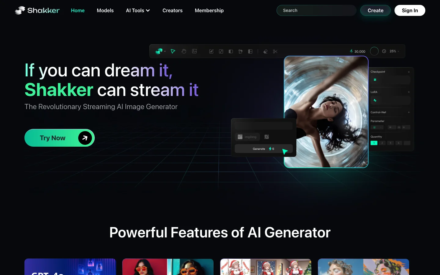 Shakker AI hero image