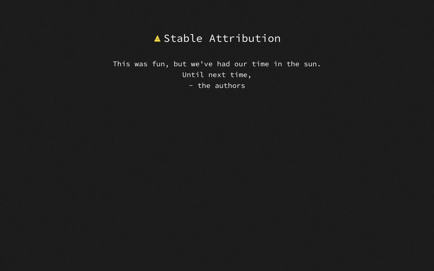 Stable Attribution hero image