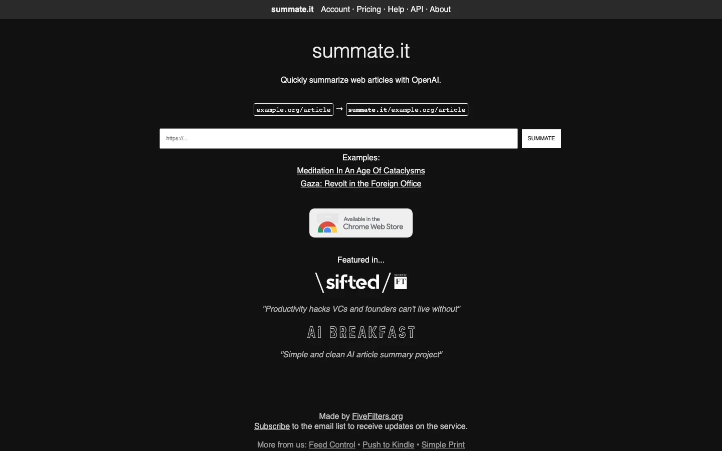 Summate.it hero image