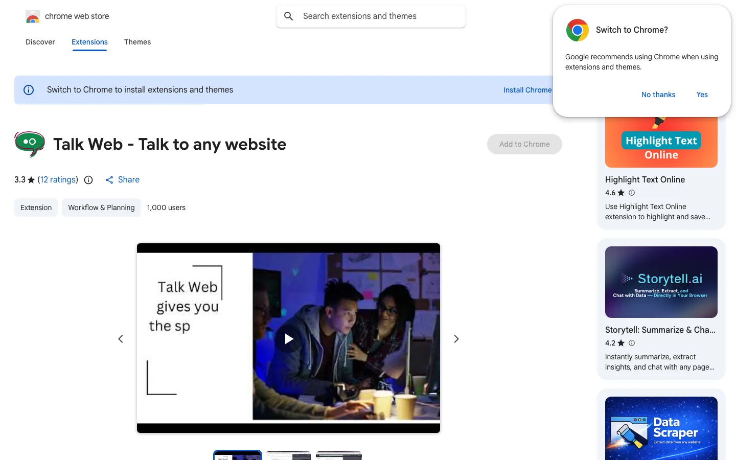 Talk Web hero image
