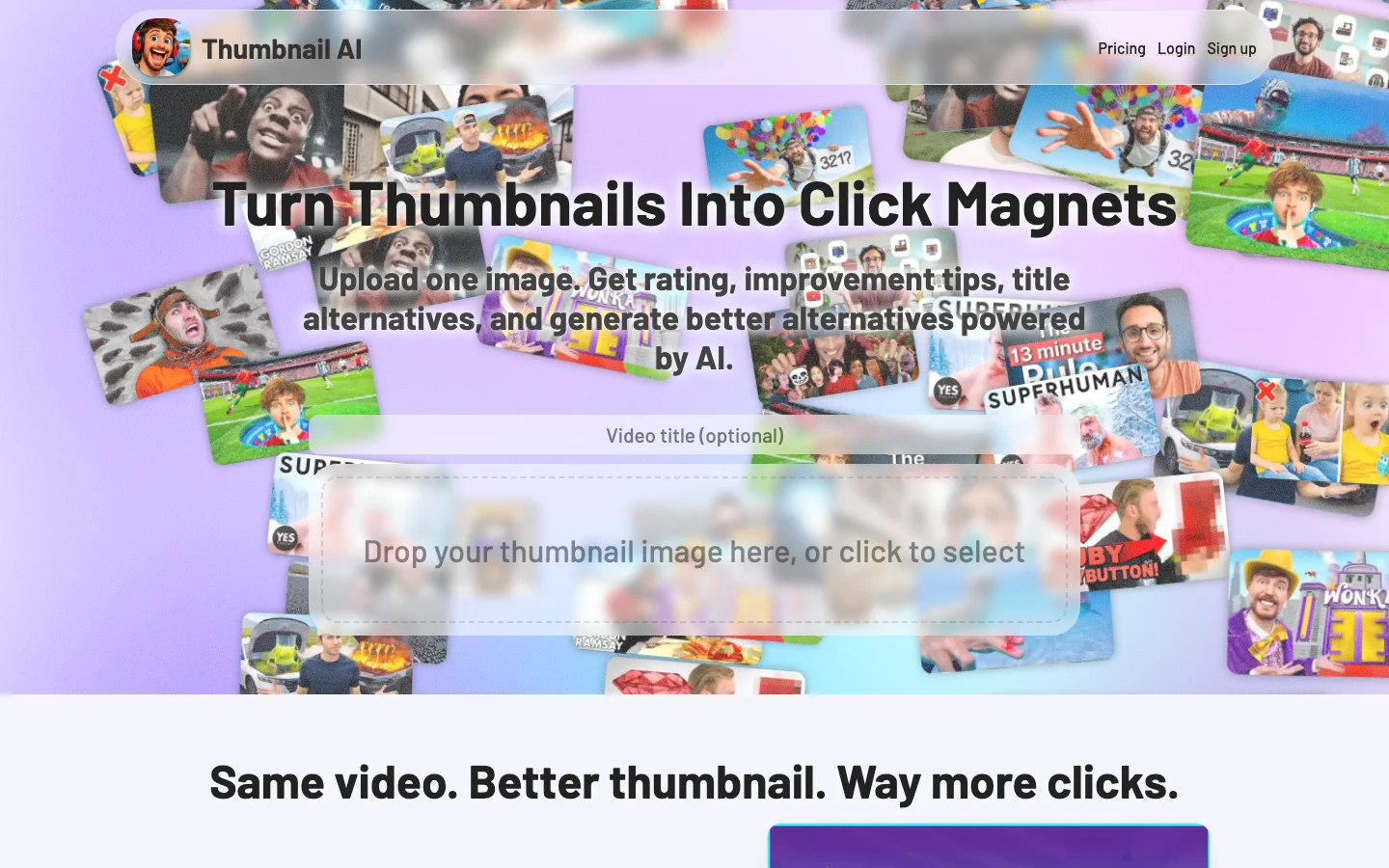 ThumbnailAi hero image