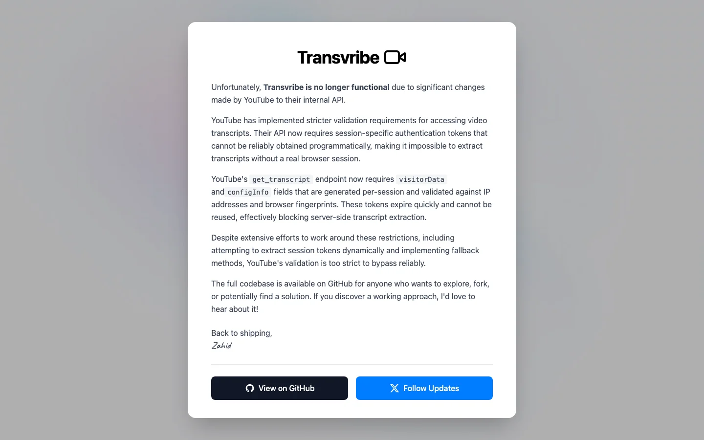 Transvribe hero image
