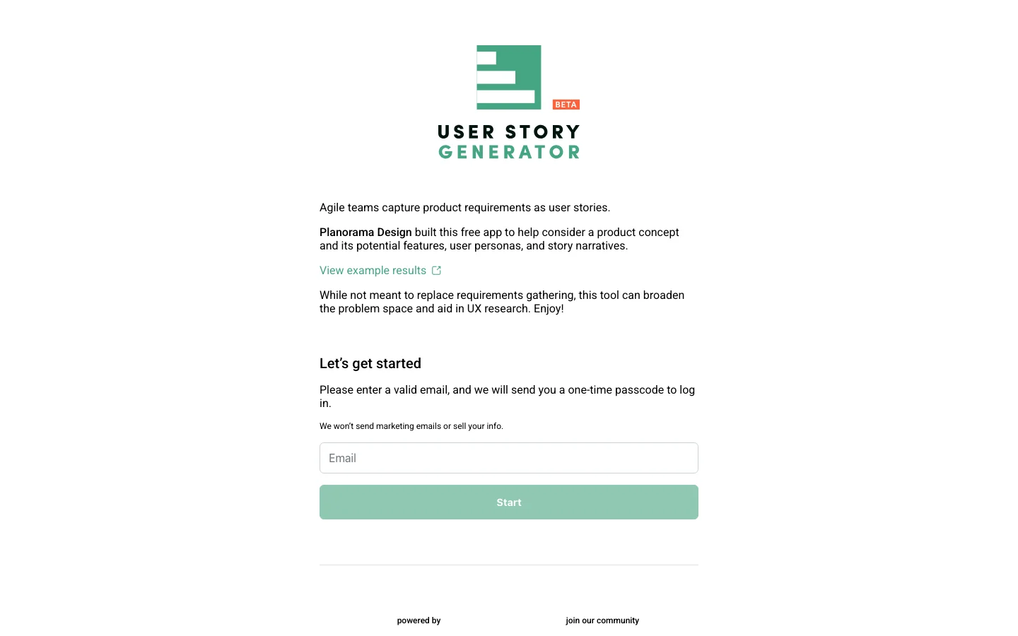 User Story Generator hero image