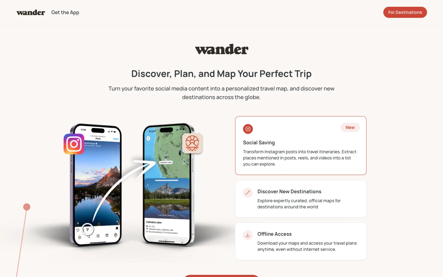Wander Maps hero image